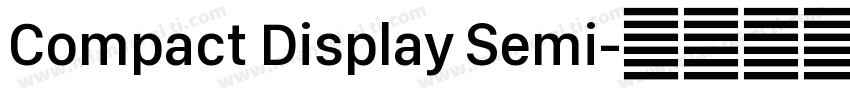 Compact Display Semi字体转换